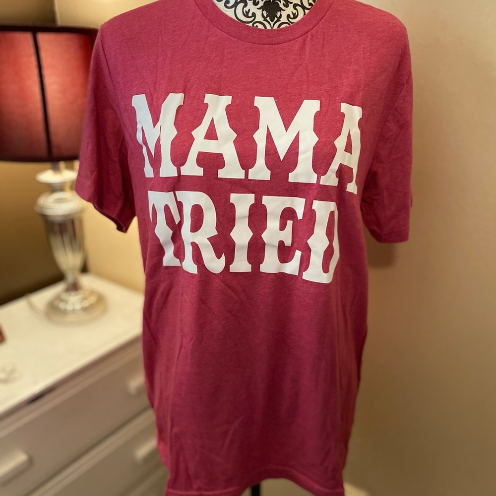 Western Inspired Tee “Mama Tried”